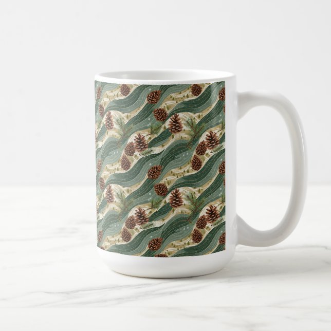 Holiday Pinecone Coffee Mug (Right)
