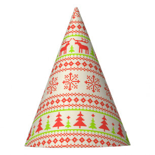 Holiday Pixel Party Hat