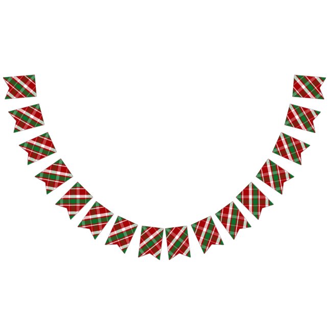 Holiday Plaid Banner Flags (All)
