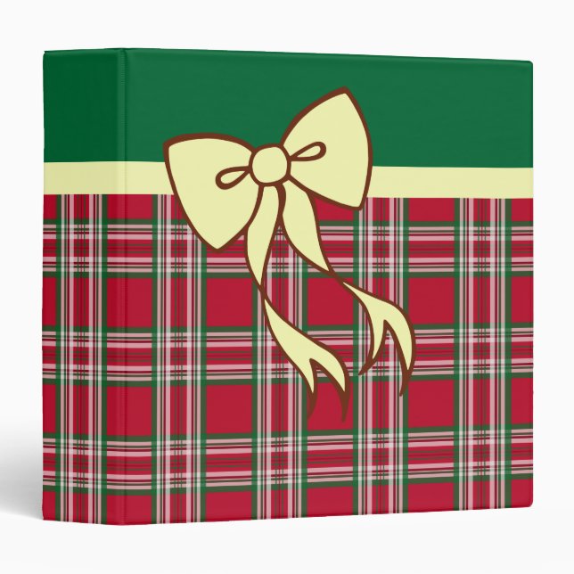 Holiday Plaid Binder (Front/Spine)