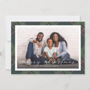 Holiday Plaid Christmas Photo Card
