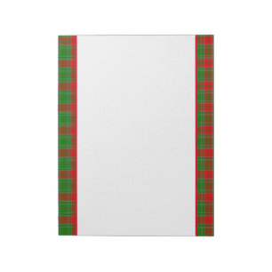 Holiday Plaid Notepad