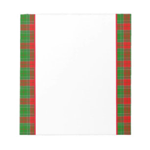 Holiday Plaid Notepad