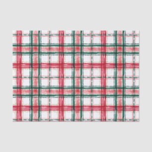 HOLIDAY PLAID Red Green Tissue Paper
