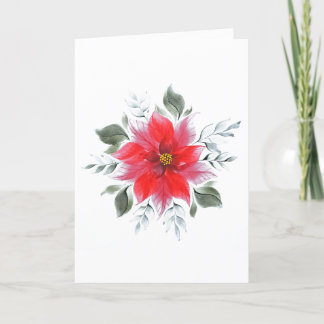 Holiday Poinsettia Card
