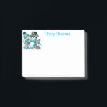 Holiday  post-it notes<br><div class="desc">Post-it-Notes shown in white with a festive Christmas snowman print with Merry Christmas.
Customize this item with this template or buy as is.</div>