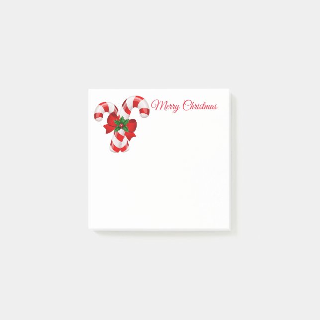 Holiday Post-it-Notes-Candy Canes Post-it Notes (Front)