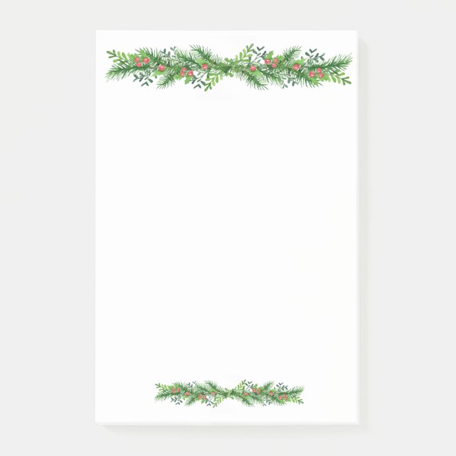 Holiday Post-it-Notes-Garland Post-it Notes (Front)