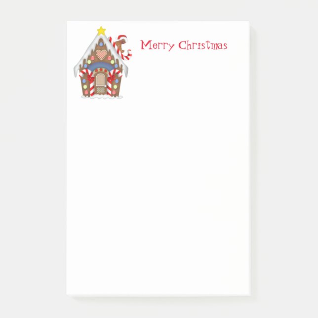 Holiday Post-it-Notes-Gingerbread House Post-it Notes (Front)