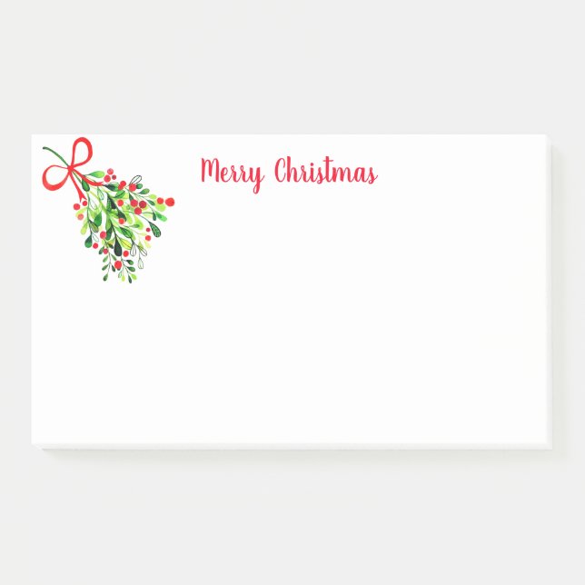 Holiday Post-it-Notes-Mistletoe Post-it Notes (Front)