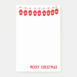 Holiday Post-it-Notes-Mittens Post-it Notes