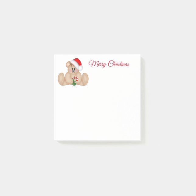 Holiday Post-it-Notes-Santa Bear Post-it Notes (Front)