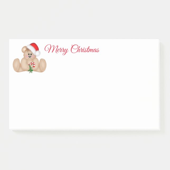 Holiday Post-it-Notes-Santa Bear Post-it Notes (Front)