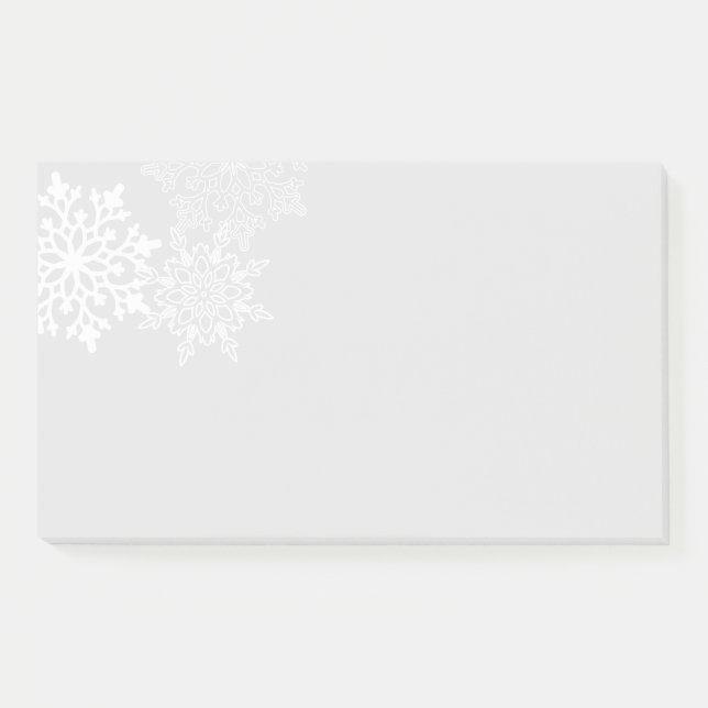 Holiday Post-it-Notes-Snowflakes Post-it Notes (Front)