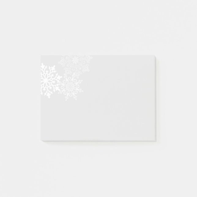 Holiday Post-it-Notes-Snowflakes Post-it Notes (Front)
