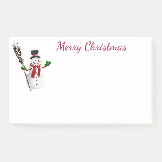 Holiday Post-it-Notes-Snowman Post-it Notes (Front)