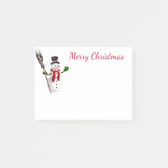 Holiday Post-it-Notes-Snowman Post-it Notes (Front)