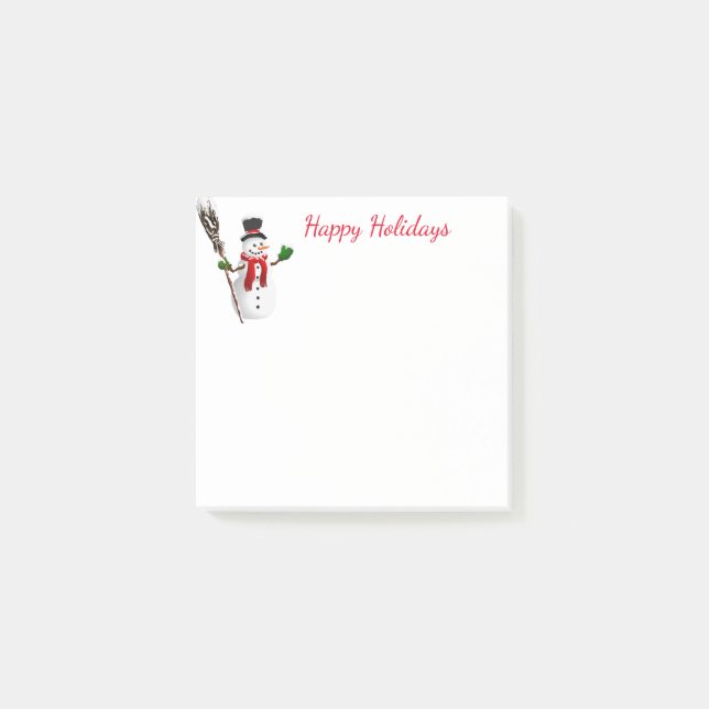 Holiday Post-it-Notes-Snowman Post-it Notes (Front)