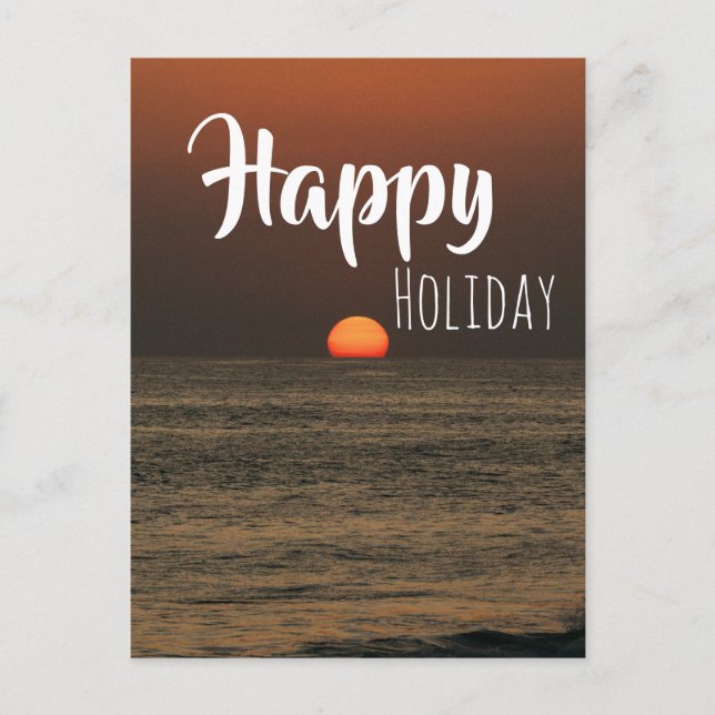 Holiday Postcard - text personalized (Front)