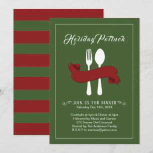 Holiday Potluck Dinner Invitation