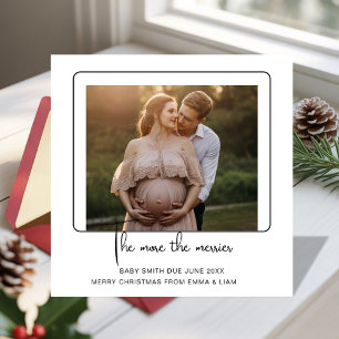 Holiday Pregnancy Reveal announcement Card