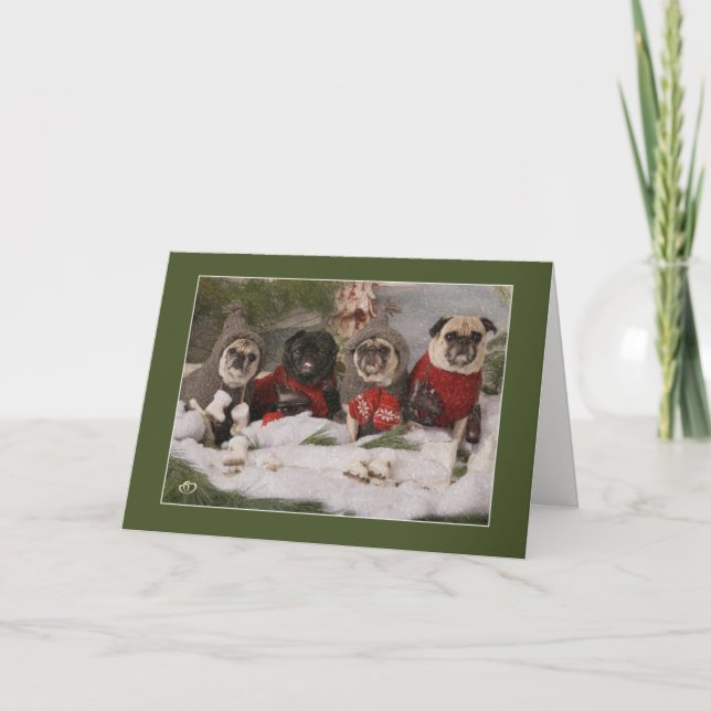 Holiday Pug Skating Party (Front)