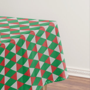 Holiday Pups Candy Cane Tablecloth