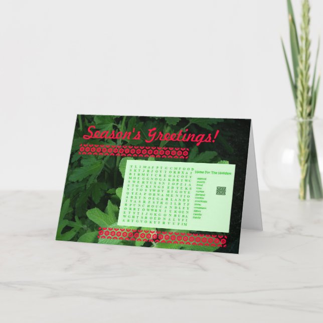 Holiday Puzzle Card (Front)