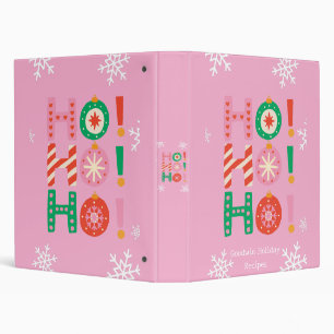 Holiday Recipe Book Binder