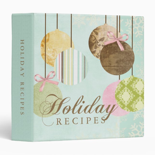 Holiday Recipes Binder (Front/Spine)
