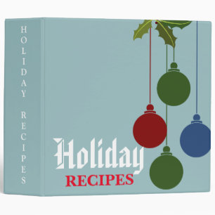 Holiday Recipes Binder
