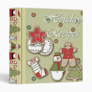 holiday recipes christmas cookies binder