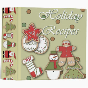 holiday recipes christmas cookies binder