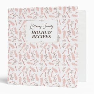 Holiday Recipes Custom  Binder