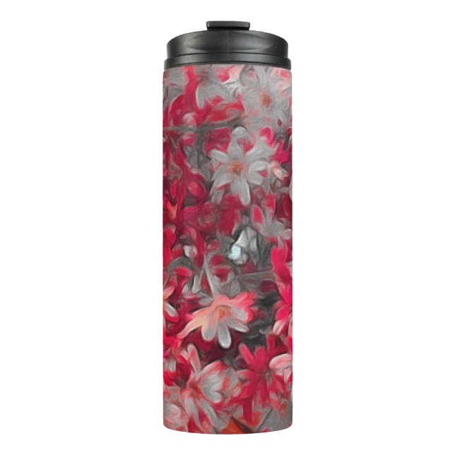Holiday Red Floral Tumbler (Front)