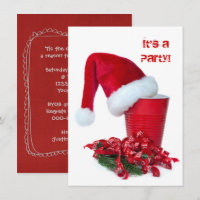 Holiday Red Party Cup and Cap