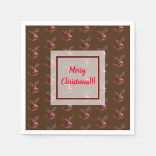 Holiday Reindeer Napkin
