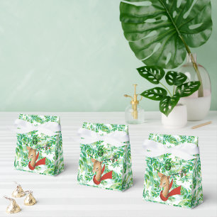 Holiday Reindeer on Leaves Favor Box