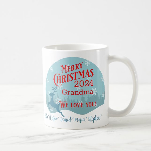 Holiday Reindeer Personalized Mug (Right)