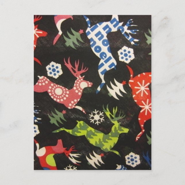 Holiday Reindeer Postcard (Front)