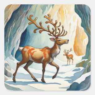 Holiday Reindeer Sticker