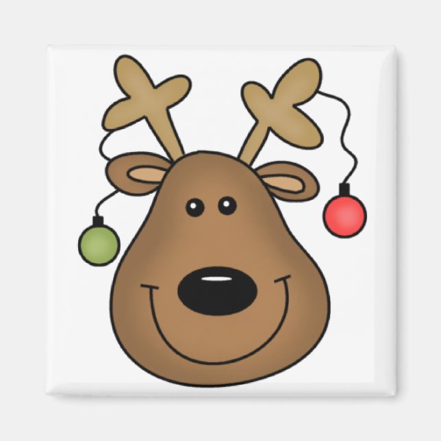 Holiday Reindeer Tshirts and Gifts Magnet (Front)