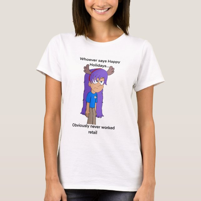 Holiday retail worker shirt (Front)