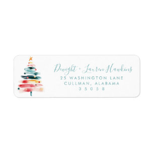 Holiday   Return Address Label