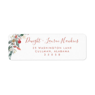 Holiday   Return Address Label