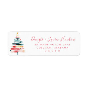 Holiday   Return Address Label
