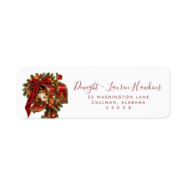 Holiday | Return Address Label (Front)