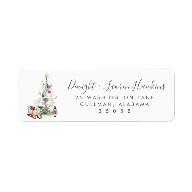 Holiday | Return Address Label (Front)