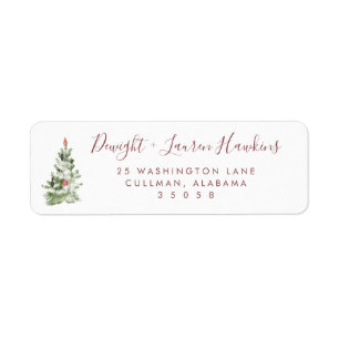 Holiday   Return Address Label