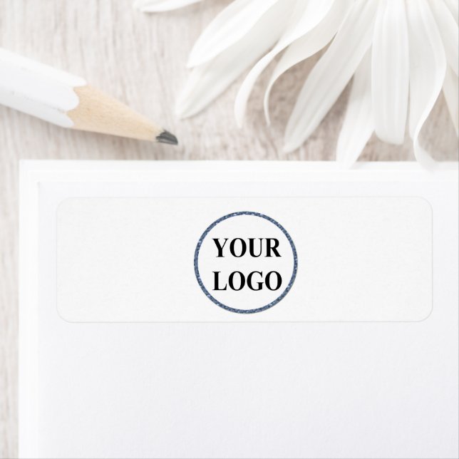 Holiday Return Address Label ADD LOGO Colourful  (Insitu)